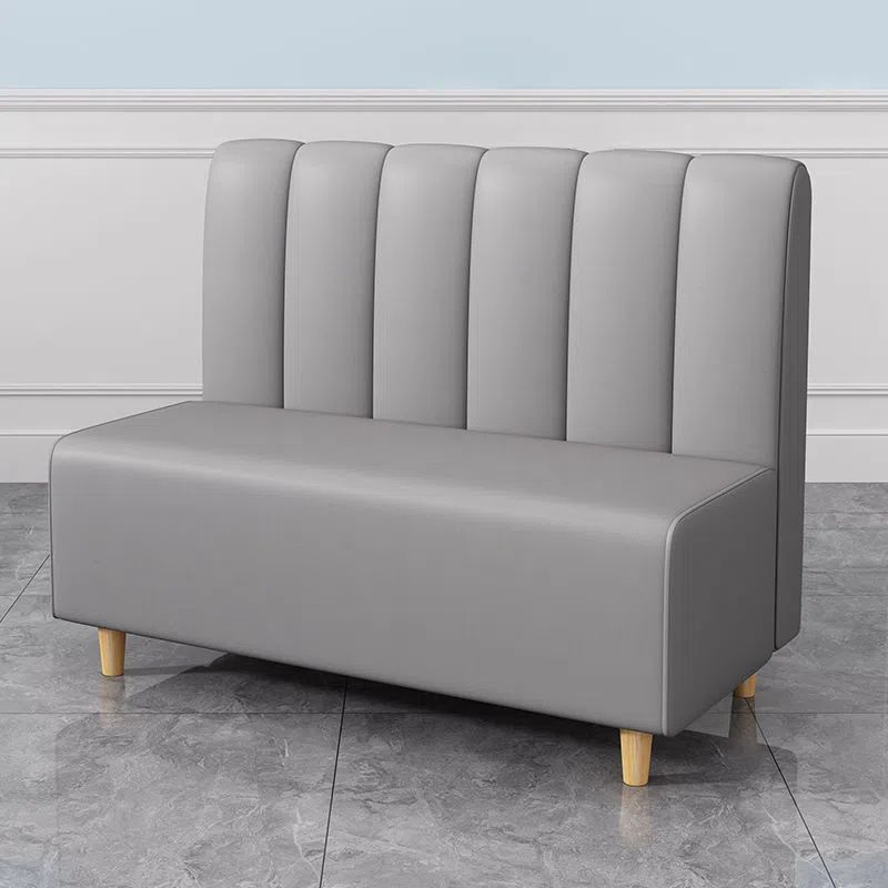Genuine Leather Sofa Contemporary Sofa with Solid Wooden Feet