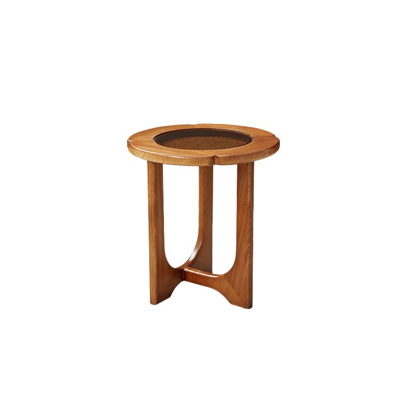 Glass Top Coffee or End Table Black Cross Legs Coffee Cocktail Table