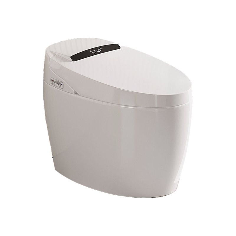 Simple White Temperature Control Bidet Elongated Toilet Seat Bidet with Heated Seat