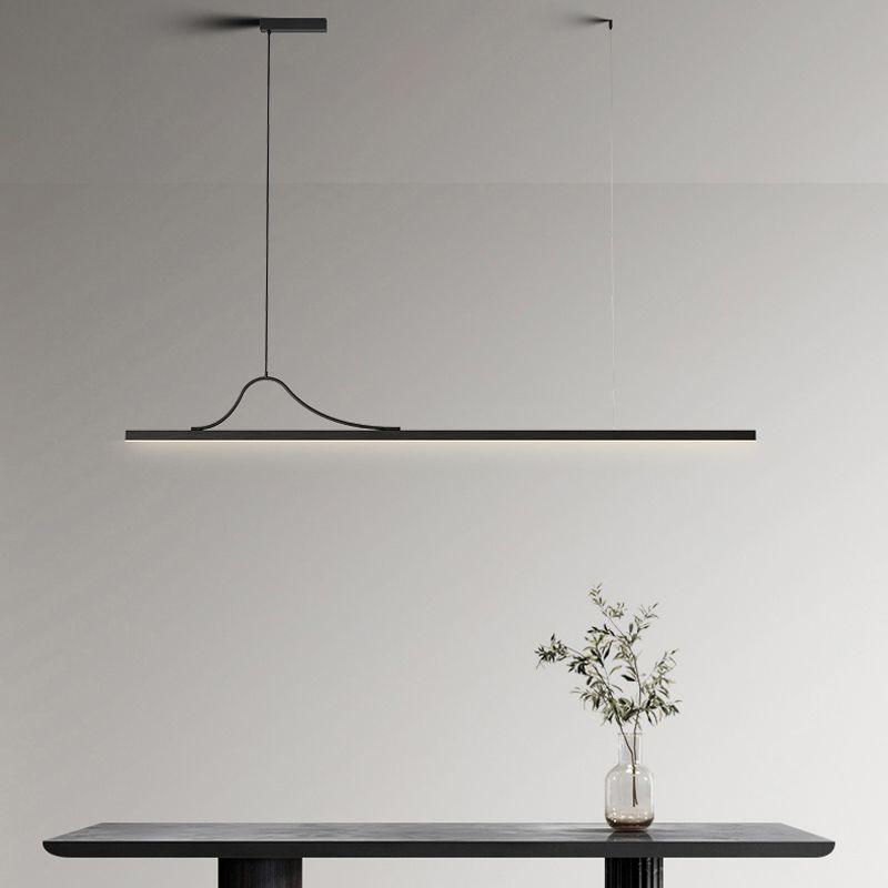 Modern LED Island Light Simple Island Hanging Light with Acrylic Shade for Dining Room