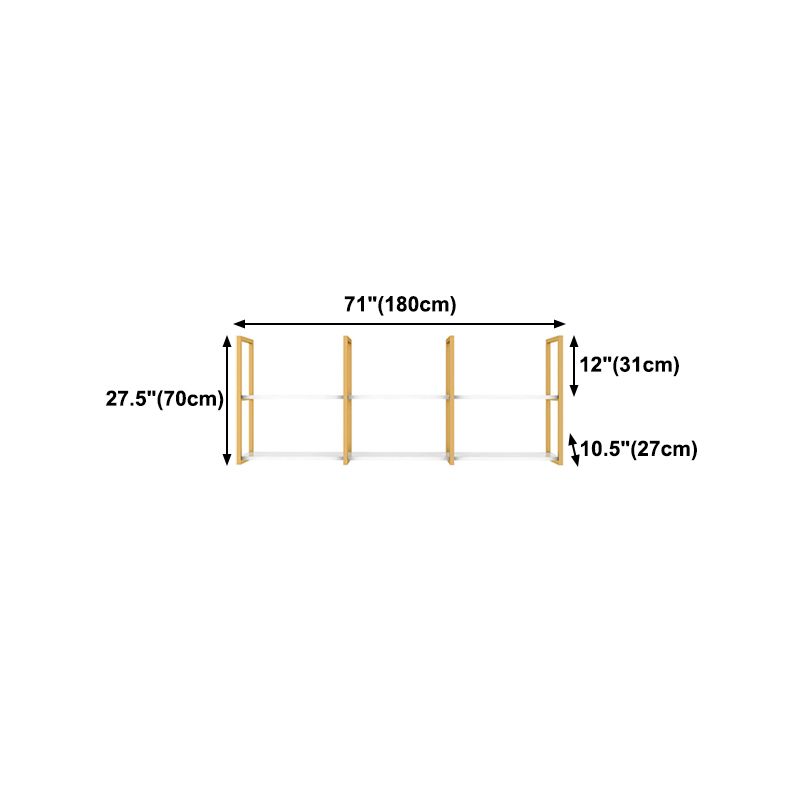 10.63 "W libreria in stile glam a parete in stile glam per la sala da studio degli uffici domestici