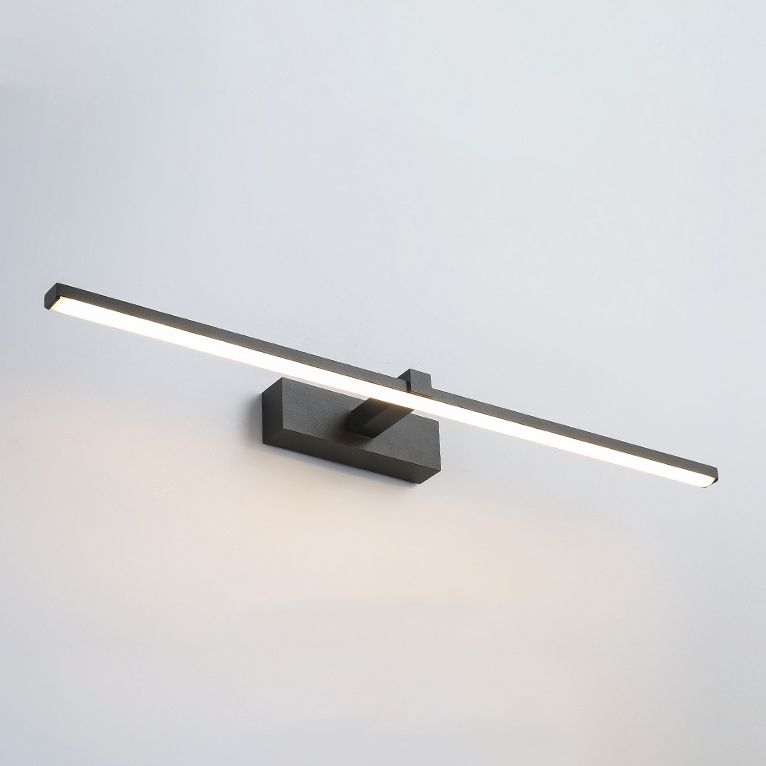Metal Linear Shade Wall Sconce in Modern Concise Style Acrylic Mirror Wall Lighting