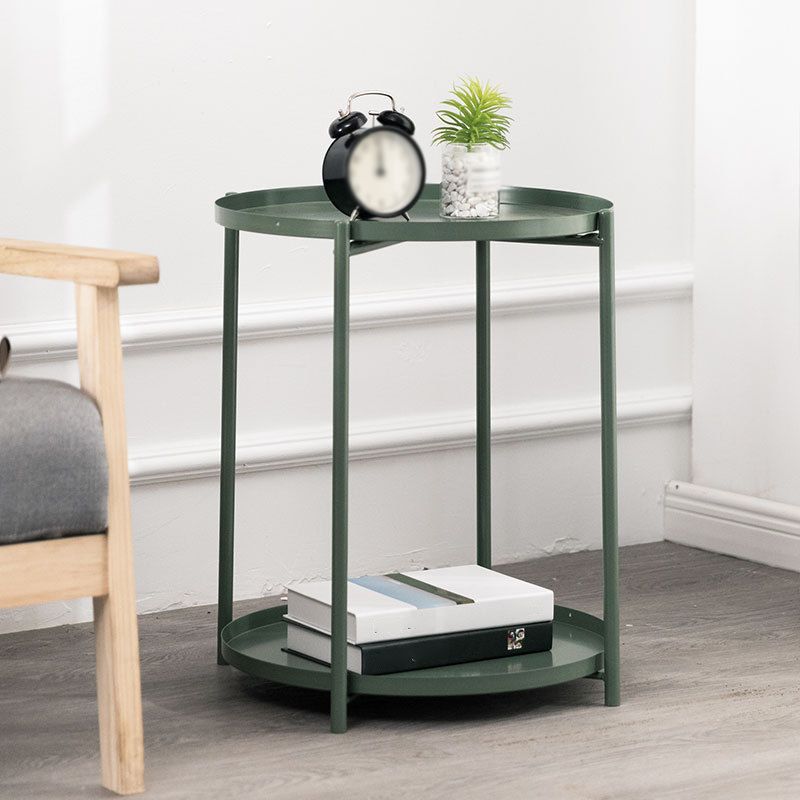 Medieval Modern Style Cocktail Table Multi-color Selection Metal Iron Round Coffee Table