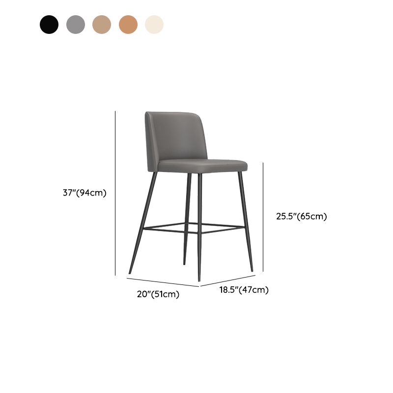 Modern Style Bar Stool Upholstered Bar Stools for Dining Room