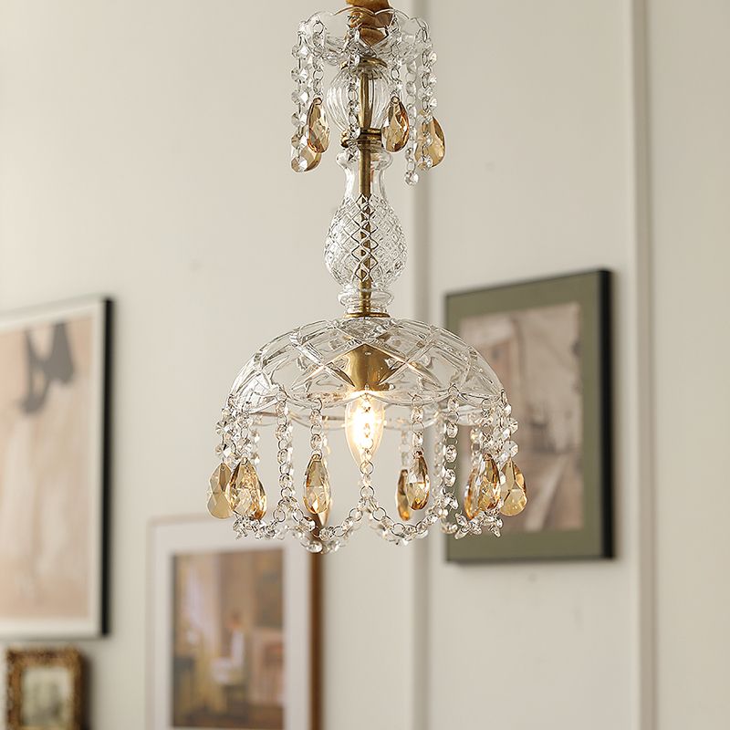 Topfabdeckung Schatten Hängende Beleuchtung moderner Stil Kristall 1 hängende Lampe für das Restaurant