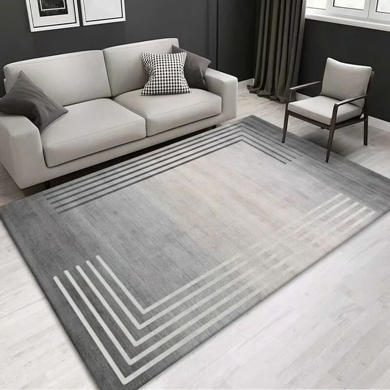 Contemporary Rug Polyester Wabi-sabi Rug Non-Slip Backing Rug for Living Room