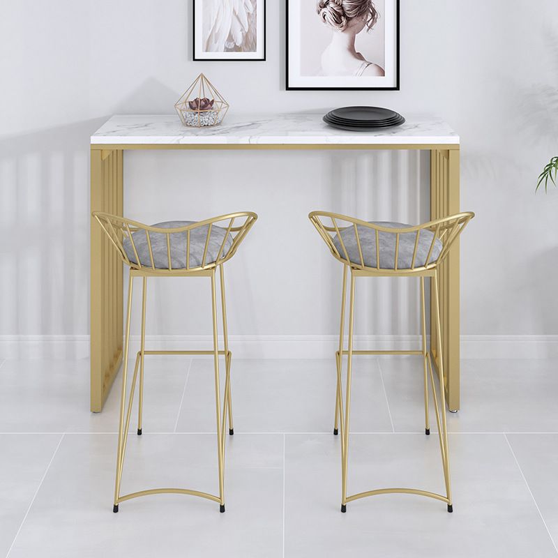 Contemporary Metal Counter Height Stools Low Black Stools for Bar
