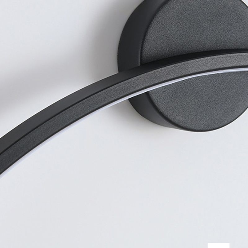 Iluminación de pared círculo en estilo moderno de silicona 1 lámpara de pared LED de luz