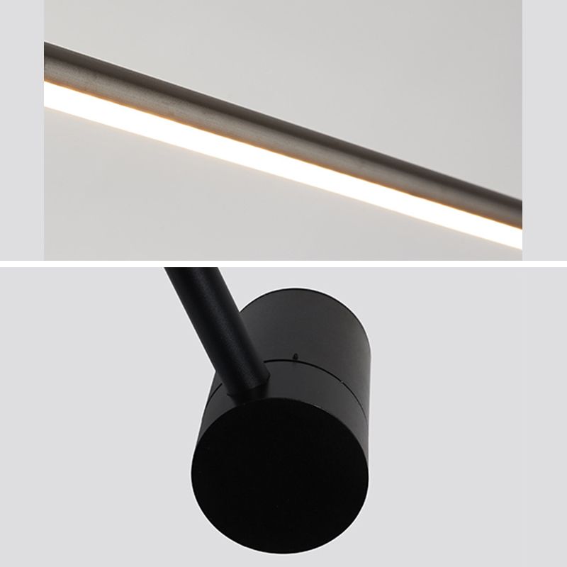 Modern Minimalist Style Linear Wall Sconce Lighting Metal Wall Mount Light for Living Room