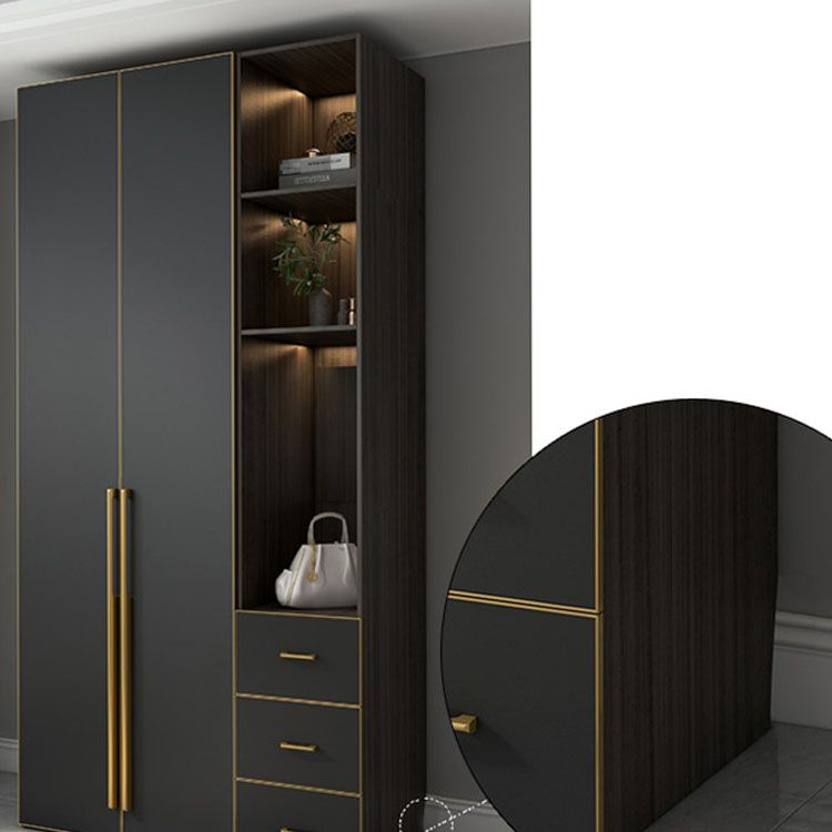 Traditional Style Wardrobe Cabinet Wooden Wardrobe for Bedroom