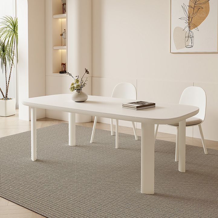 Modern Dining Set 1/3/5 Pcs Sintered Stone Dining Table with Upholstered Chairs