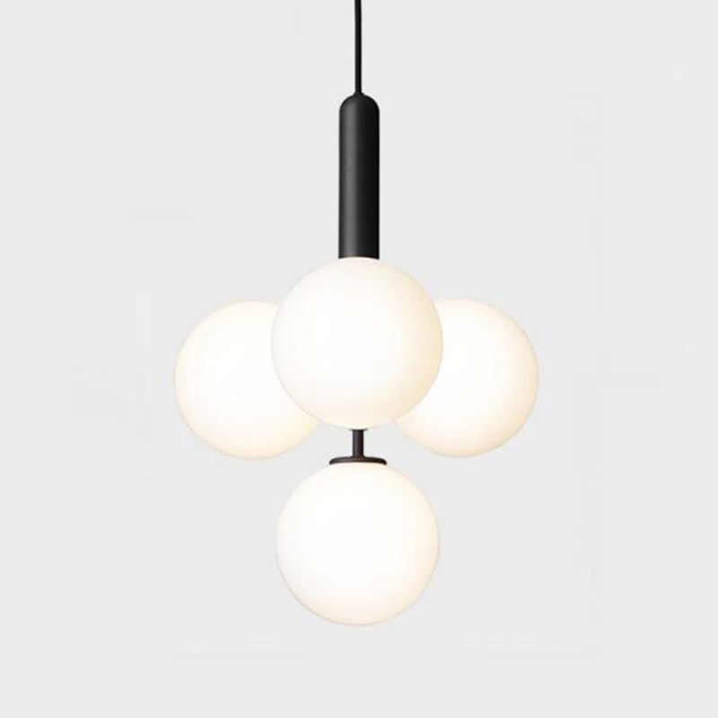 Accesorio de iluminación de lámpara de vidrio Luz colgante de araña moderna para sala de estar