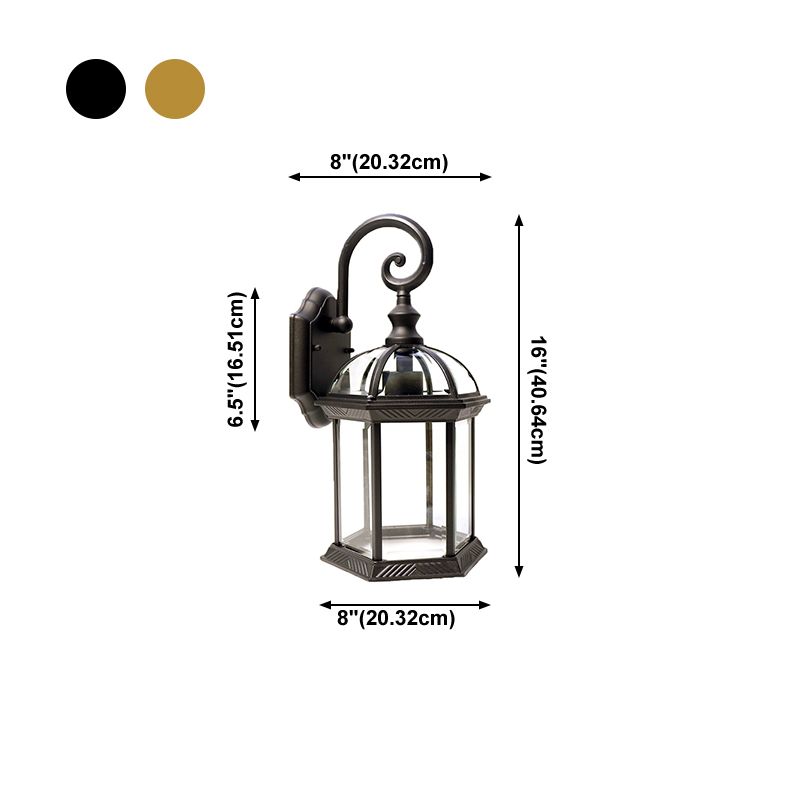 Illuminazione da parete da esterno ombreggiata per la parete vintage in metallo in metallo funce light