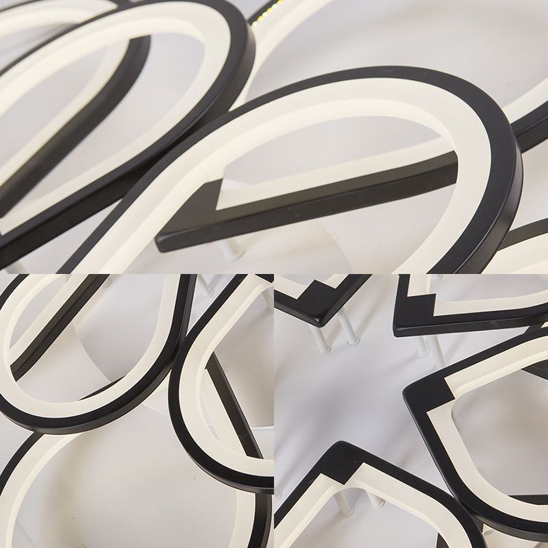 Ring Betaal LED PLAILING MOUNT LICHT LIDE ROOM Modern Neutraal/Warm/Wit plafondlamp in Zwart