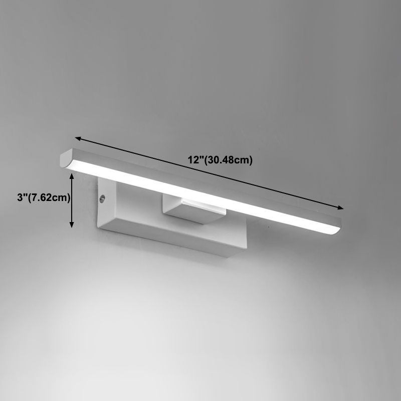 Modern Style Metal Wall Light Strip Rotatable LED Wall Sconce for Bedroom
