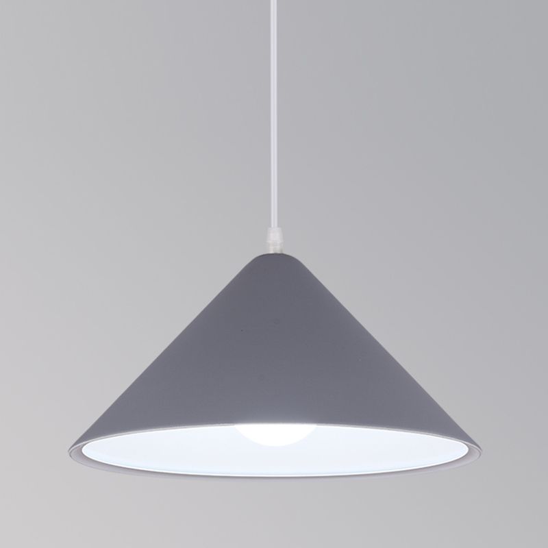 1-Licht-Speisesaal Anhänger Makkaron mehrfarbiger Hanglicht mit konischem Metallschatten