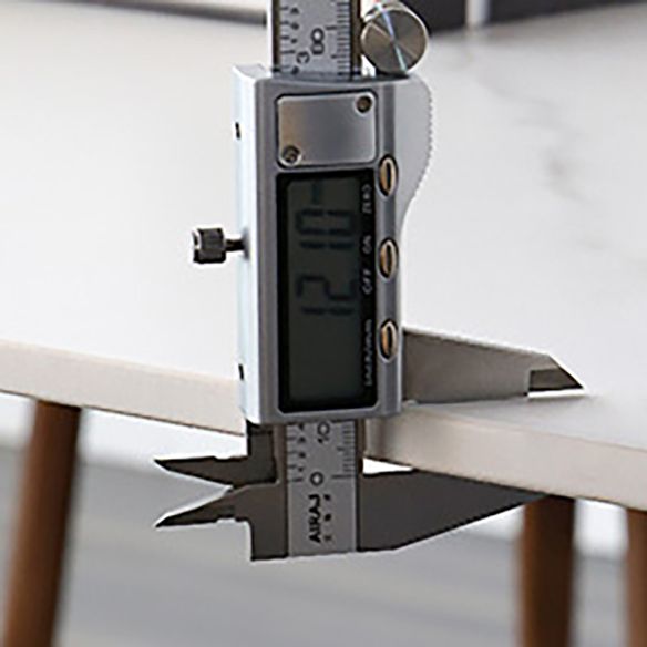 Modern Dining Room Set Rectangle Sintered Stone with 4 Legs Base Formal Kitchen Table Set