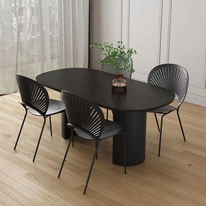 Eettafel met dubbele voetstuk Moderne stijl eettafel voor thuis