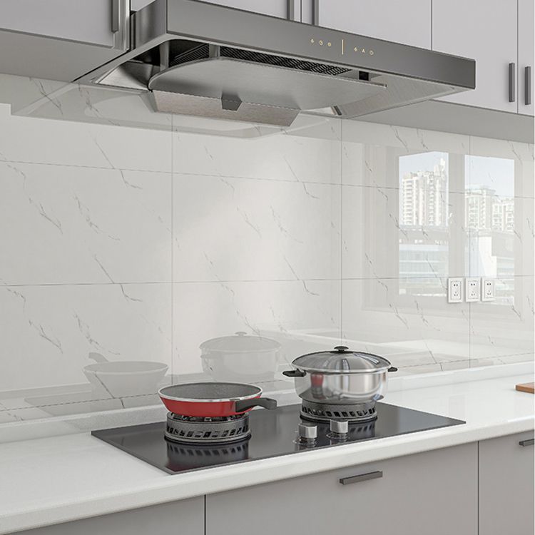 Marbling Water-resistant Tile PVC Singular Peel & Stick Tile for Backsplash Wall