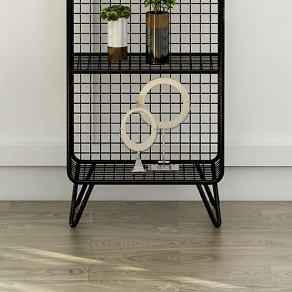 Moderne Metall Standard Bücherregal Gold und Black Iron Closed Back Bücherregal