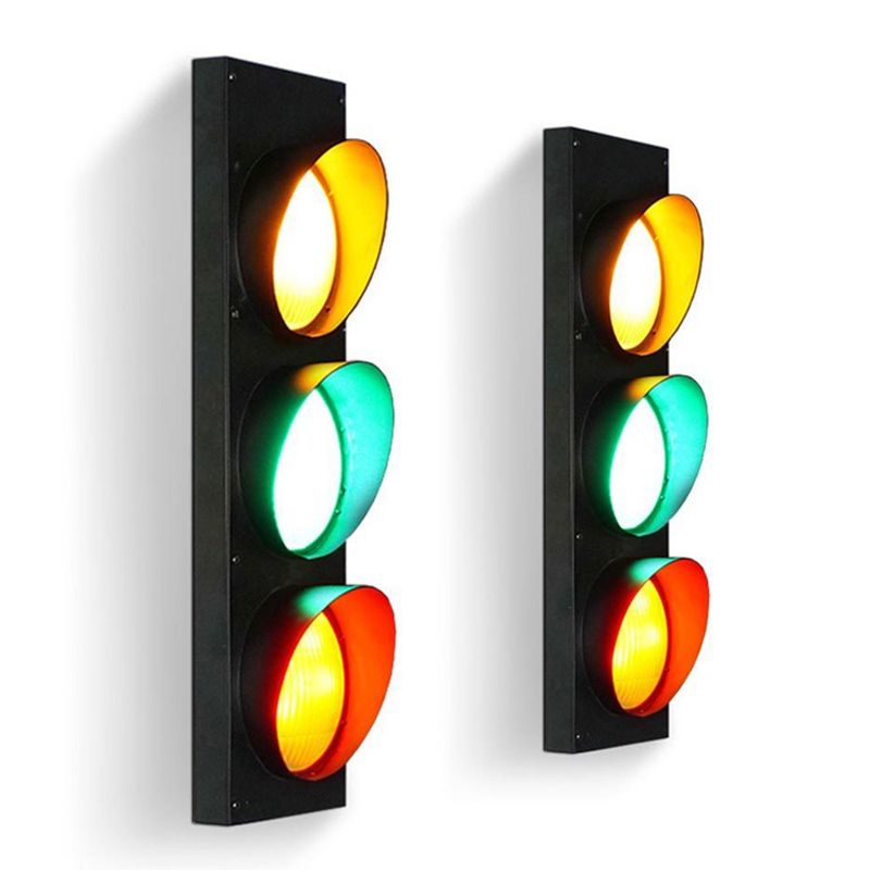 Indoor Decoration Wall Mount Light Creative Traffic Light Sconce Light for Coffee Shop