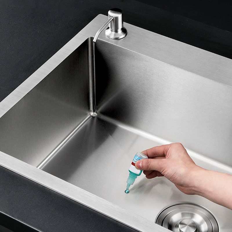 Modern Workstation Ledge Stainless Steel with Faucet and Soap Dispenser Prep Station