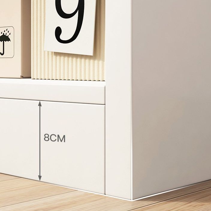 Closed Wooden Bookcase Modern Home Minimalist Living Room Standard Bookshelf