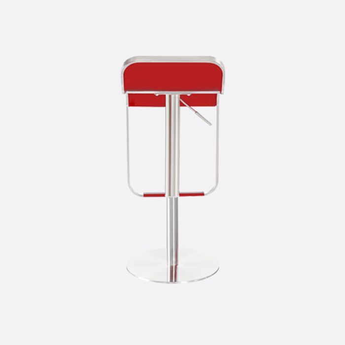Faux Leather Indoor Counter Chair Contemporary Metal Legs Bar Stools
