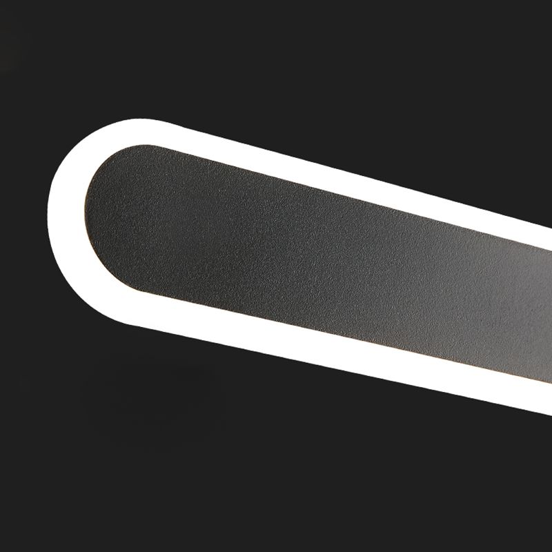 Hedendaagse stijl lineaire wandverlichting armaturen metaal 1 lichte LED wandmontage lamp