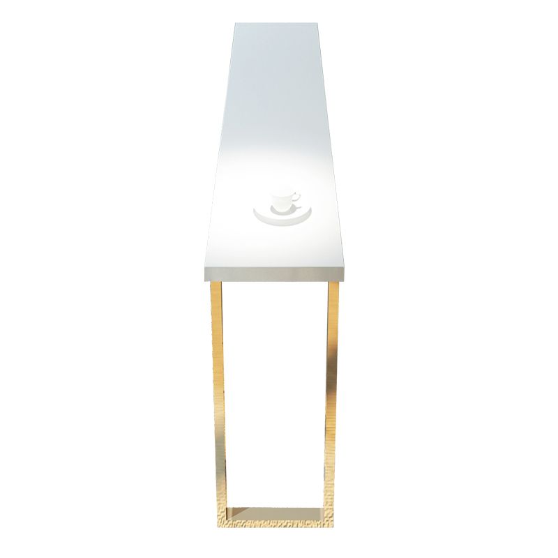 Glam Style Bar Table Set 1/7 Pieces Solid Wood Counter Table with Upholstered Stools