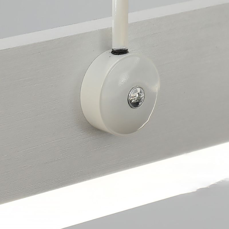 Aluminium weiße Kronleuchter Licht Geometrische LED einfache Kronleuchterlampe für Schlafzimmer