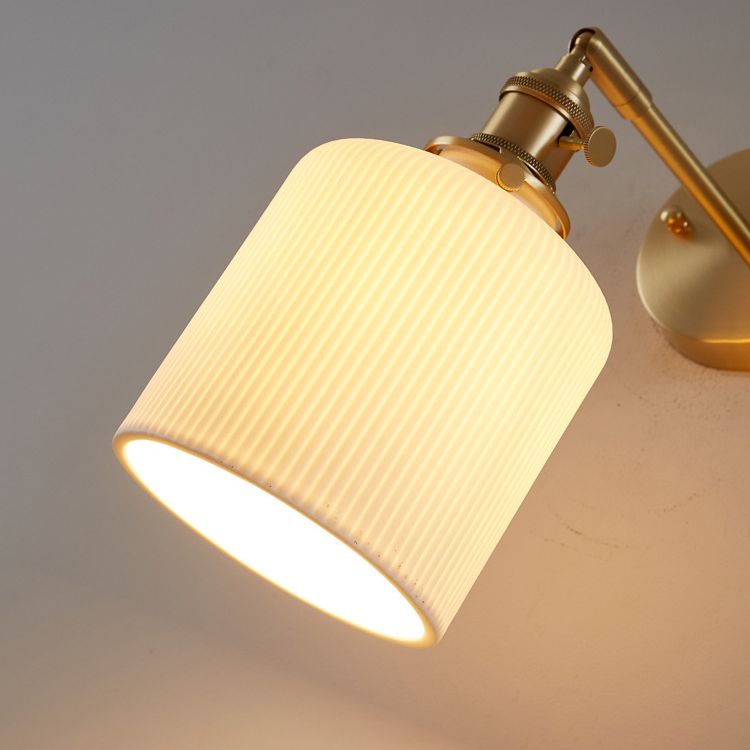 Cylinder Wall Lighting Fixtures copper Modern Style 1 Light Wall Mounted Light Fixture