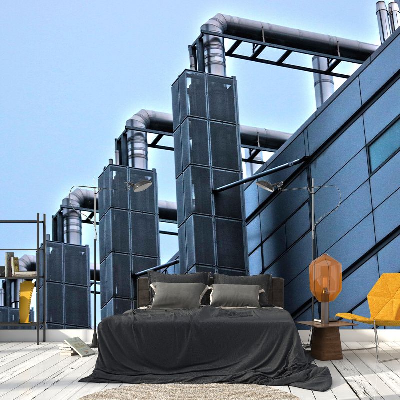 Construction Mural Modern Stain Resistant Decorative Wall Art for Bedroom