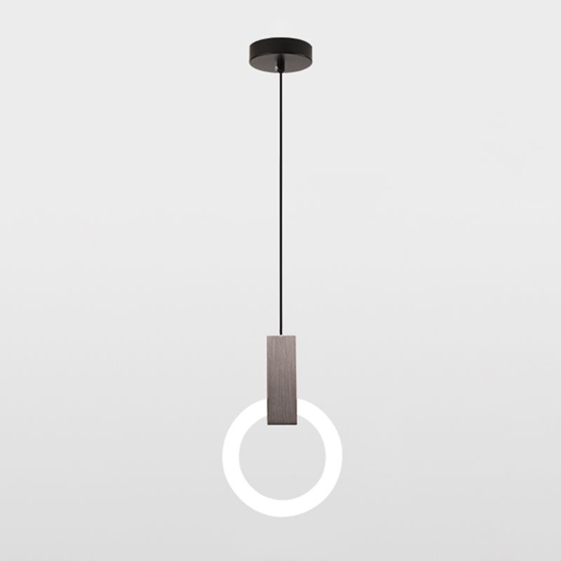 Circle Shape Metal Pendant Lights Modern Style Hanging Lamps