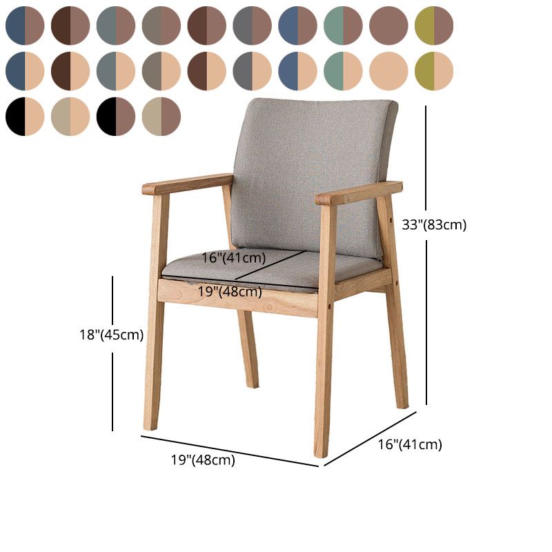 Fauteuil à dossier solide rembourré contemporain, finition mate, chaise de salle à manger pour la maison