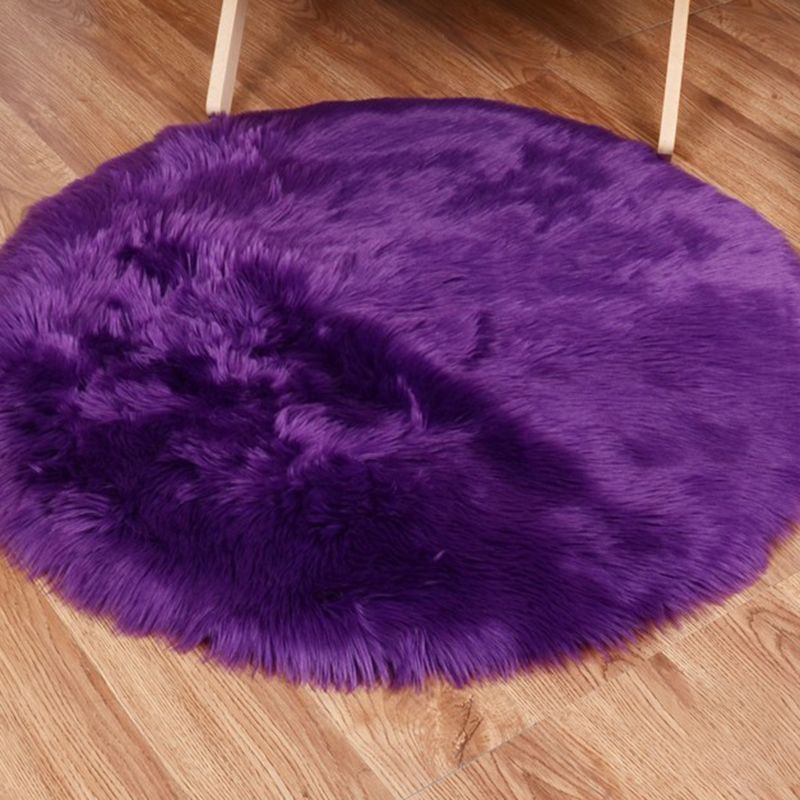 Tapis de couleur unie calmatrice multi-couleurs moelleux tapis de tapis moquette non glip
