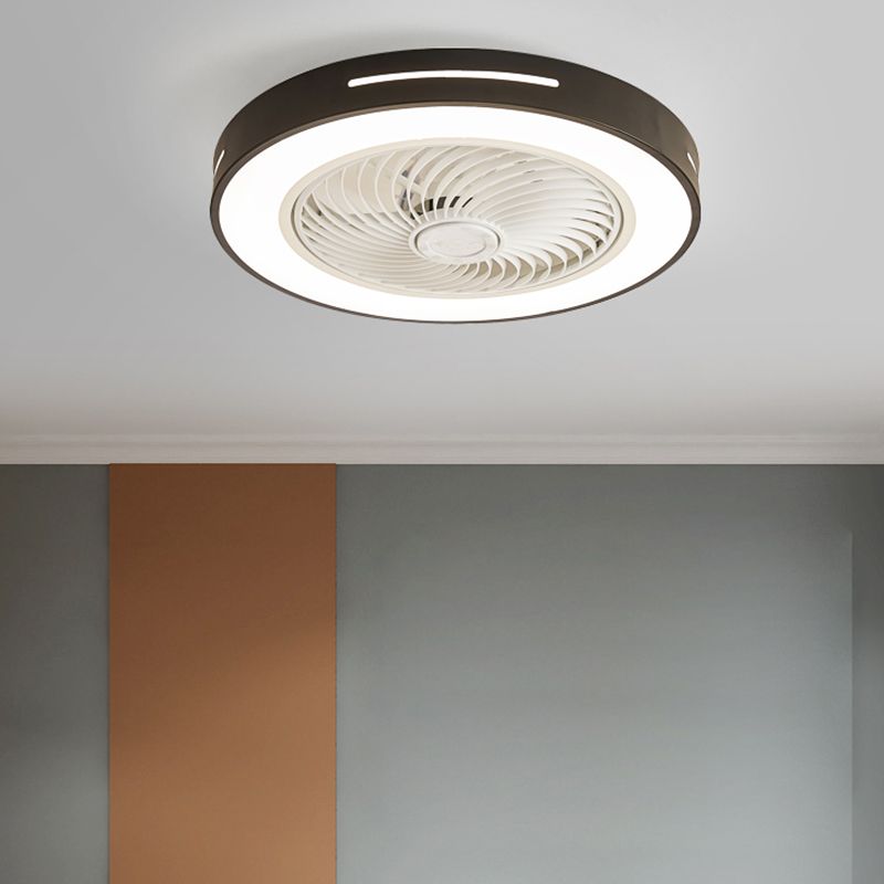 1-Light Ceiling Fan Light LED Ceiling Mount Lamp with Acrylic Shade for Bedroom