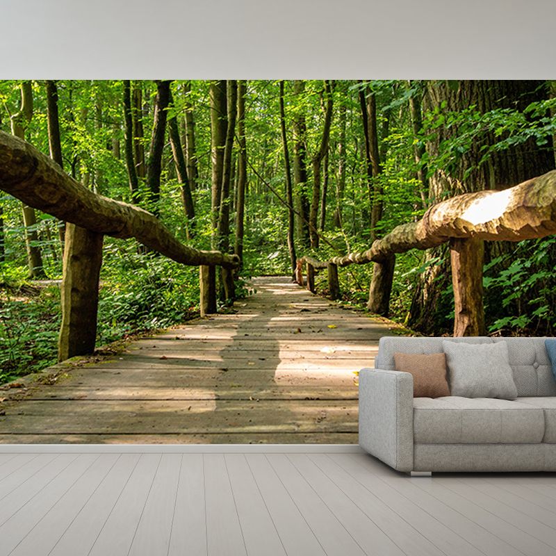 Forest Scene Mural Space Extension Wall Mural Mildew Resistant Decorative Wall Art