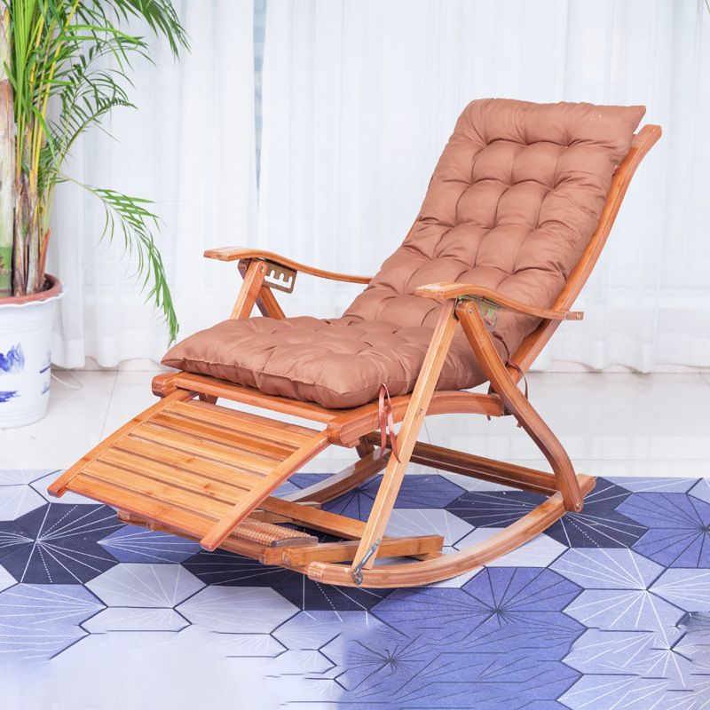 Simple Style Bamboo Rocking Chair Leisure Lounge Lazy Chair for Living Room