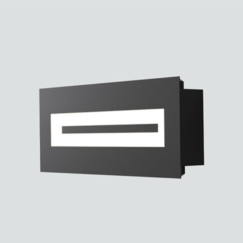 Metal Geometric Wall Light Nordic Black LED Wall Sconce for Living Room