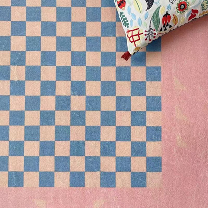 Rose rose moderne Polyester Geométric Print Rap Tache Riscusant pour le salon