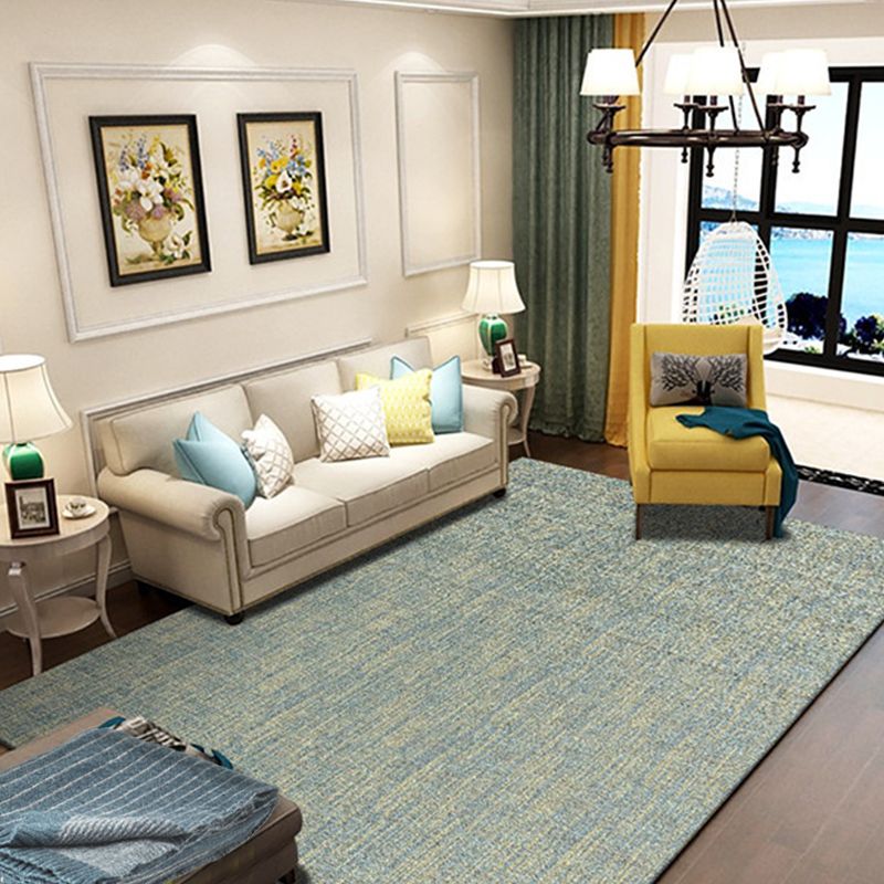 Gradient Color Home Area Rug Simplicity Unpatterned Carpet Synthetics Anti-Slip Backing Indoor Rug