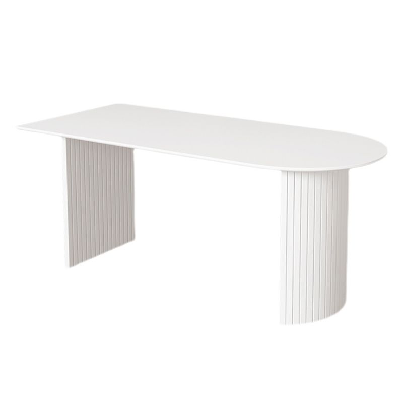 Contemporary Solid Wood Standard Dining Table White Standard Dining Table for Kitchen