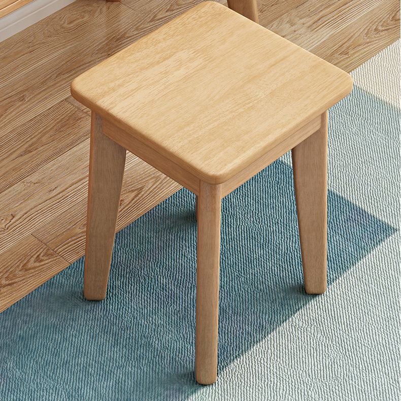 Scandinavian 29.52" Height Solid Wood Table Makeup Vanity with Mirror