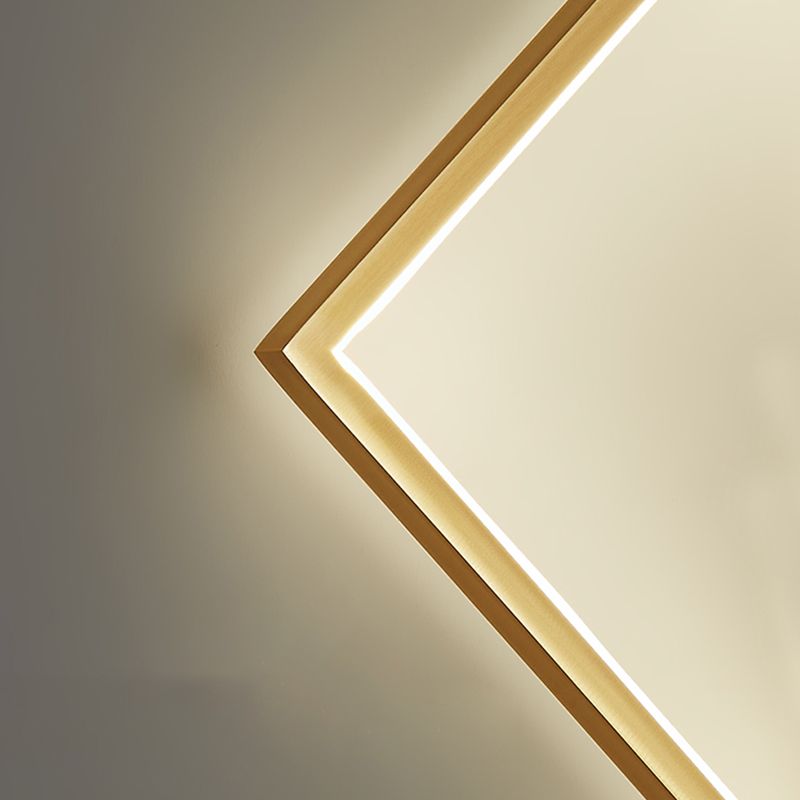 Geometrische Form Metallwandbeleuchtung moderne ein Lichtwandmontageleuchte