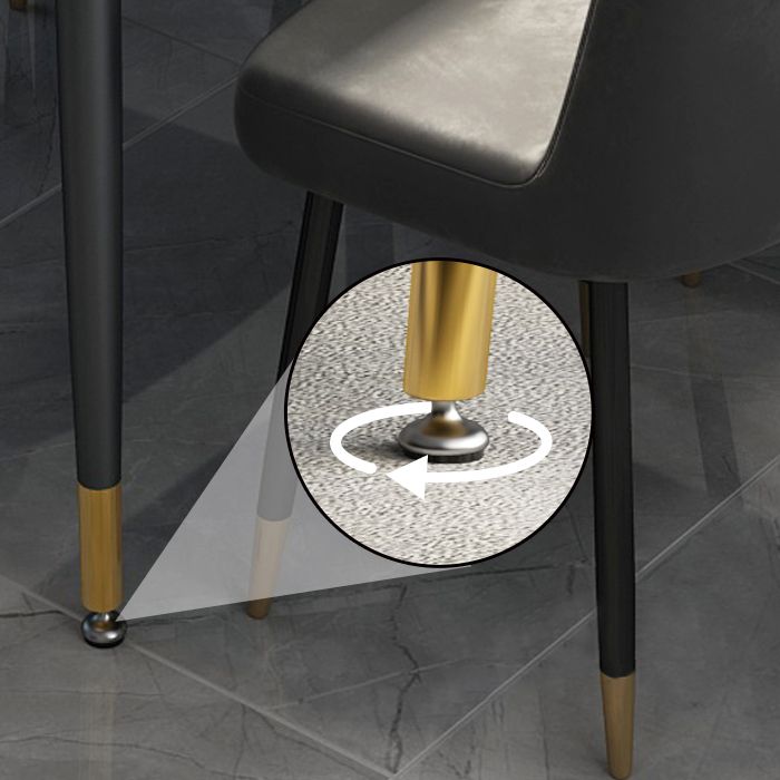 Rectangle Contemporary Sintered Stone Dining Room Set with 4 Legs Table Dining Table Sets