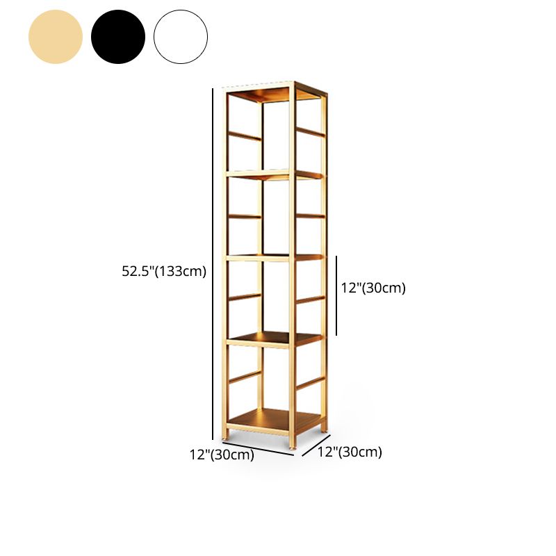 11.81"W Bookshelf Open Back Modern Style Bookcase for Home and Office