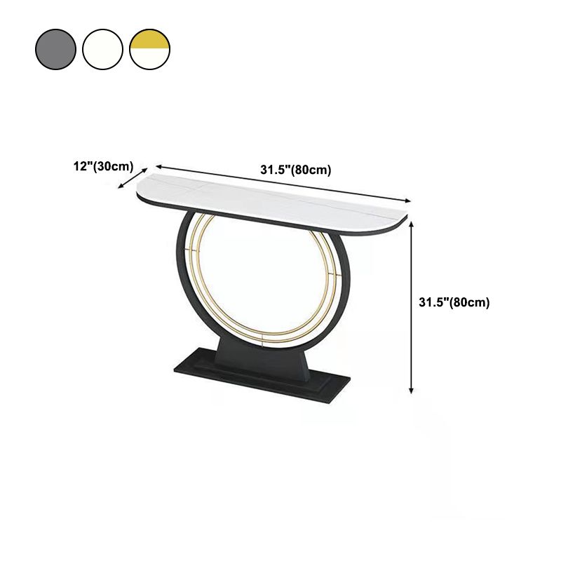 11.8" W Slate Console Scratch Resistant Contemporary Sofa Console Table