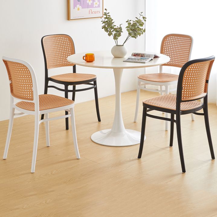 Zeitgenössischer Barhocker Armless Plastik