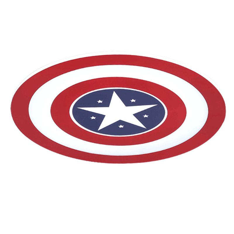 Plafonnier LED rouge et bleu en acrylique et métal, lampe encastrée pour chambre d'enfant